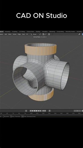 Blender Tutorial 04 – Pipe Joint Modeling 🎵 Leftover Umbrella