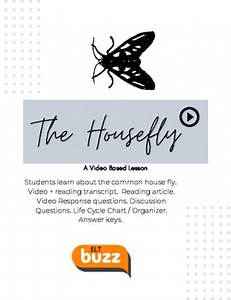 The Housefly. Video. Life Cycle. Reading. Transcript. Insects. Discussion