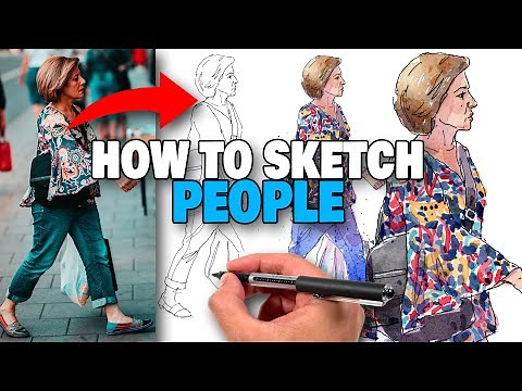 How To Sketch PEOPLE Loosely & Accurately | Side View Step-By-Step