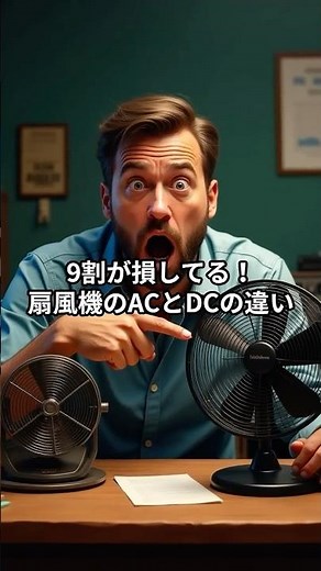 9割が損してる！扇風機のACとDCの違い知ってる？#扇風機 #ずんだもん