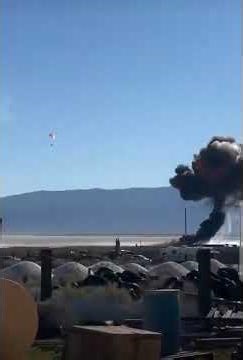 U.S Air Force F-16C Fighting Falcon crashes at Trona Airbase, California (03, Dec 2025)