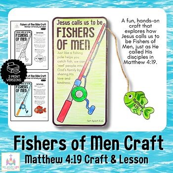 Fishers of Men Craft for Kids | Matthew 4:19 Bible Activity | Sunday School