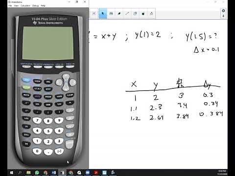 Euler's Method on TI graphing calculator