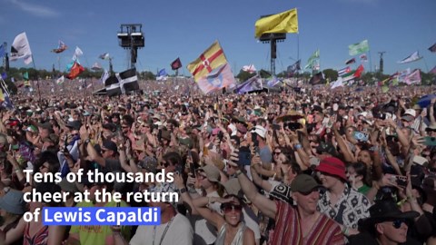 Joy at Glastonbury as Lewis Capaldi stages comeback