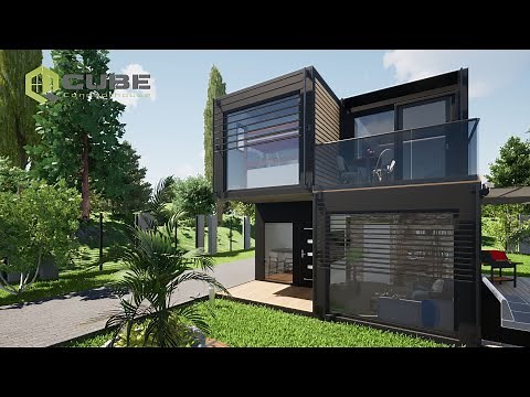 LIVING 72-4 2G, 72m², Containerhaus, Ferienhaus, Mobilheim, Einfamilienhaus, Modulhaus