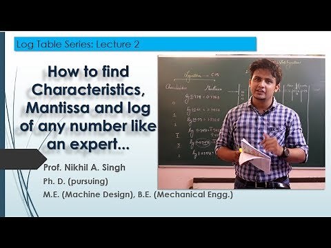 How to find Characteristics, Mantissa and log of any number like an expert...