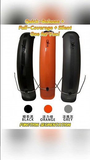 Quick-release fenders easy to install/remove,