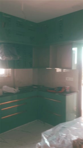 Modular Kitchen with In House Work and Factory Finished Drawers and Doors.