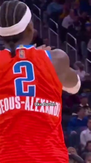 SGA play is so damn smooth!🧈#thunder #okc #okcthunder #shai #sga