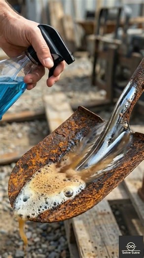 100 YEAR OLD SHOVEL 🪏 BECAME WHAT???😨 #beforeandafter #rust #asmr