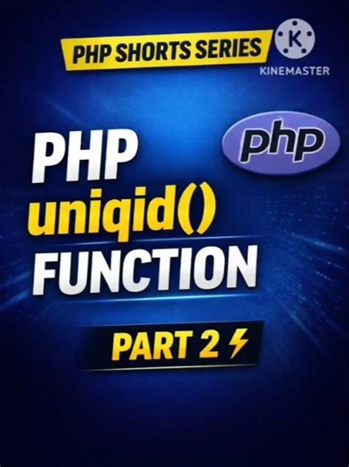 PHP uniqid() Function Tutorial | Part 2 ⚡