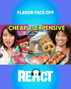38K views · 551 reactions | We played flavor face-off, cheap vs expensive and boy are you in for a treat  #cheapfood #luxuryfood #tastetesting | REACT Bullseye | Facebook