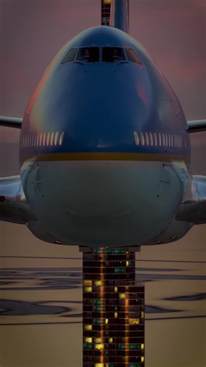 An iconic close-front view of Air Force One slicing through the sky. More than a Boeing 747—this aircraft represents leadership, power, and history at 35,000 feet. ✈️🇺🇸. #AirForceOne #Boeing747 #AviationLovers #AviationPhotography #AvGeek PlaneSpotting Aircraft FlyingHigh SkyViews AviationDaily Ic...