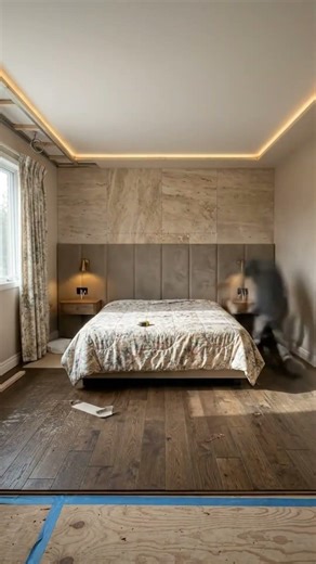🤯💡 GENIUS HEADBOARD build! #diy