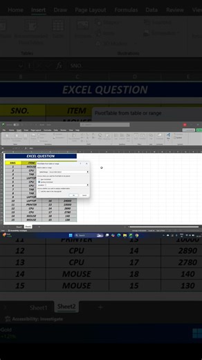 Excel Question 🤔 | Can You Solve This Excel Trick? | Excel Short Tips Hindi #excel #trendingshorts