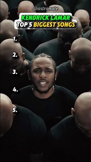 🔥❤️Kendrick Lamar TOP 5 Songs