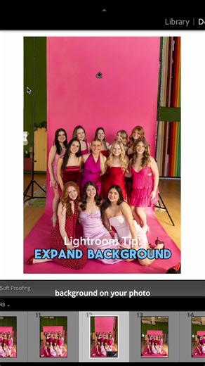 Quick Tip to Expand Backdrops in Lightroom