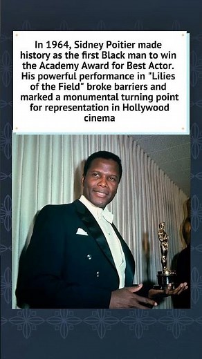 Sidney Poitier: A Historic Oscar Win (1964) 🏆