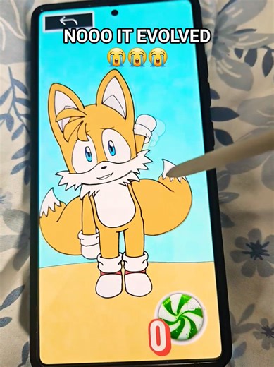 I OVERFEED HIM AND HE EVOLVED HOW DO I UNDO THIS 😭 #tails #alightmotion #sonic #animation #trend