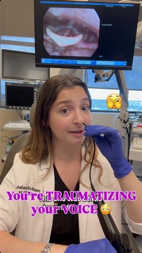 Juliana 🗣️ Voice + Swallow SLP | Excessive throat clearing, coughing, and yelling create repeated impact and compression on the vocal folds. Here’s what that these... | Instagram