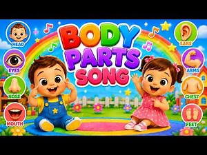 My Body Parts Song 🖐️👣| Head Shoulders Knees & Toes | Nursery Rhymes | Toddler Learning Video