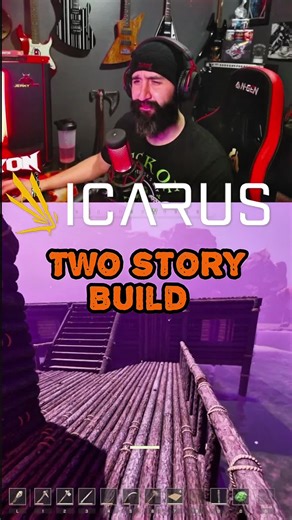 Icarus Gameplay: Expanding My Base with a Second Story