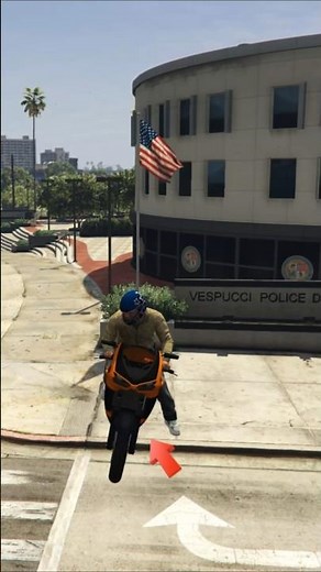 How Can a Cop Arrest You When Your Bike Is Floating Mid Air in GTA Games