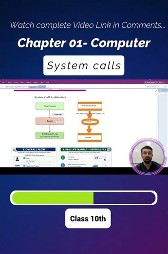 System calls chapter 01 computer class 10