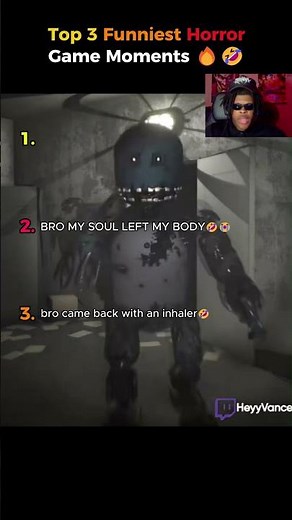 Top 3 Funniest Horror Game Moments 🤣 (BRO CAME BACK WITH INHALER) #horror #ytshorts