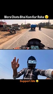 31M views · 144K reactions | Mera chota Bhai Kam Kar Raha  . . . . . . . . #brother #bhai #bikelife #emotions #reels | Ankit Vlogs 2026 | Facebook