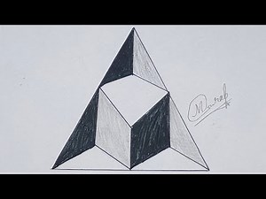 . How to Draw a 3D Triangle Step by Step | Simple Geometry Art