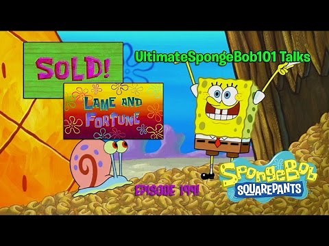 SpongeBob Episode 199 Sold! & Lame and Fortune Review Video!