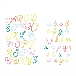 Scrapbook.com - Decorative Die Set - Loopy Cursive Alphabet - Upper and Lower