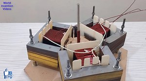 7.5 KW 220 Volt Three Phase Electricity Generator Making With Three Transformer And Magnets | World Invention videos