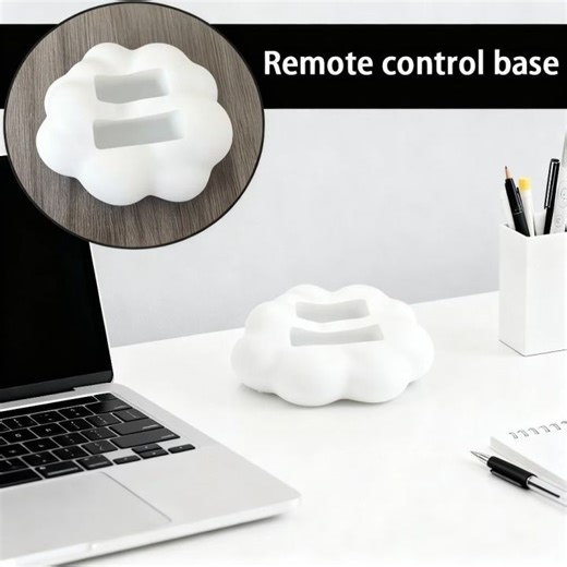 MARBLEX 3D Cloud-Shaped Remote Control Holder 2-slot Home Storage Organizer Desktop Organizer Stand Cute Remote Control Base TV Remote | Lazada PH