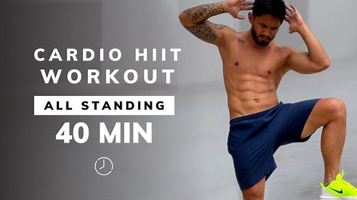 40 分钟全身有氧 HIIT 锻炼 - 燃烧脂肪、提升耐力 | 全程站立 | 超级出汗，手腕友好，低冲击、无跳跃