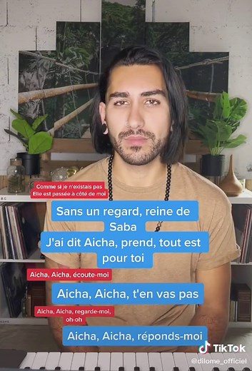 Aïcha 🎶#aïcha #khaled #singing #popcornduo #frenchsinger INSTA : dilome_officiel