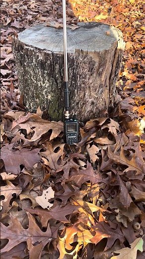 Baofeng UV5R mini paired with telescopic antenna ￼￼