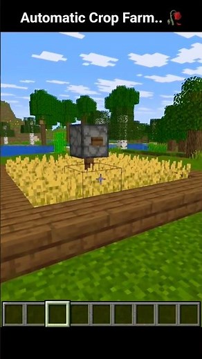 Easy Automatic Crop Farm 🔥 | Minecraft #mctutorial #shortsminecraft #minecraftbuilding