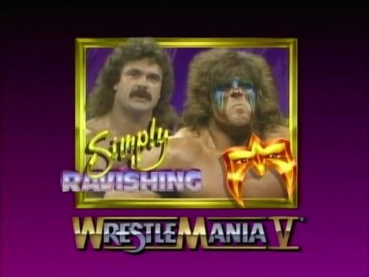 WWF Wrestlemania V - Rick Rude Vs. The Ultimate Warrior