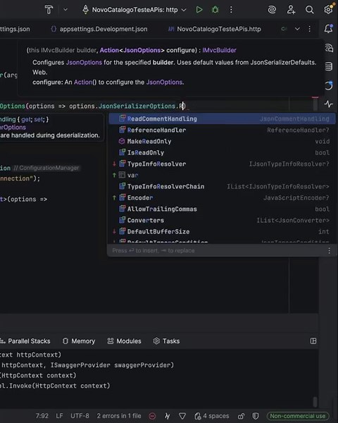 Hoje resolvi um erro 500 em um endpoint GET da minha API usando Entity Framework Core. No método que retorna Categoria com seus Produtos (Include), a serialização com System.Text.Json entrou em… | Victória Dantas