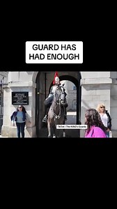 Guard uses Ormonde to deal with these silly tourists #horseguardsparade #changingoftheguards #thekingsgu | ASMR TV Show 01