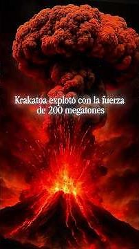 KRAKATOA La explosión más fuerte de la historia #volcan #desastre #apocalipsis