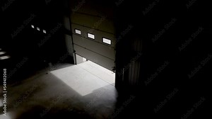 Warehouse Interior Shutter Doors Opening