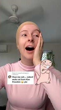Turning myself into Rufus from Kim Possible #cursedcosplay