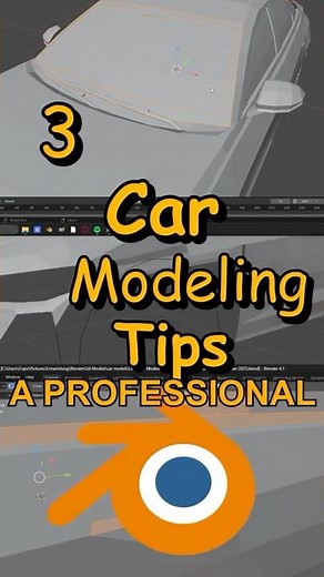3 Blender Car Modeling Tips Everyone Needs Part 1 #3dmodeling #blender #howto #blendertutorial