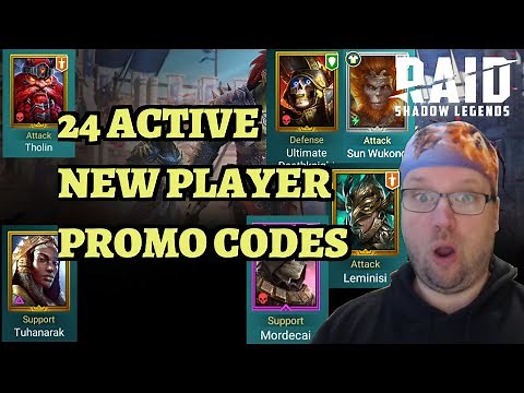 24 Active New Player Promo Codes! RAID: Shadow Legends