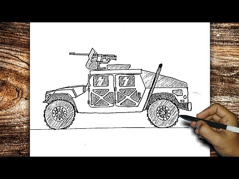 How to Draw a Military Humvee