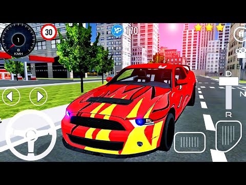 Car Driving School 3D Simulator - NEW Unlock: Speed City Ford Mustang Boss - Android GamePlay #14