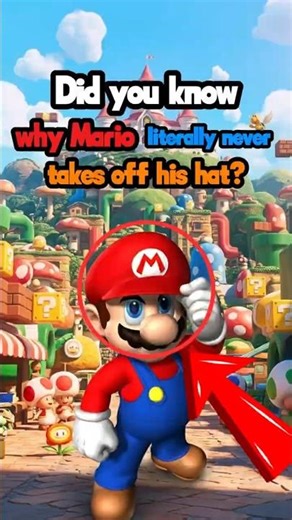 Did you know why Mario literally never takes off his hat?